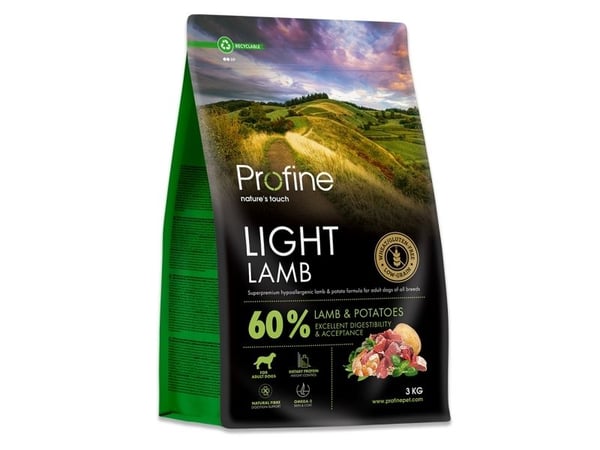 Profine Light Lamb vuxen hundfoder 3 kg