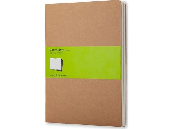 Moleskine Cahier, monokromatisk, svart, 64 ark, 70 g/m², innbundet, universell