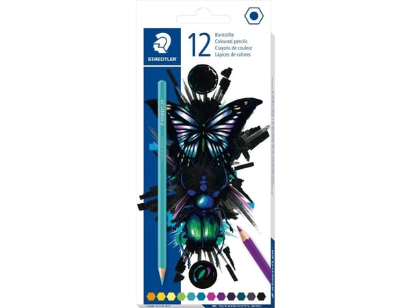 Staedtler 146 C12 E1, Soft (myk), Flerfarget, 12 stykker