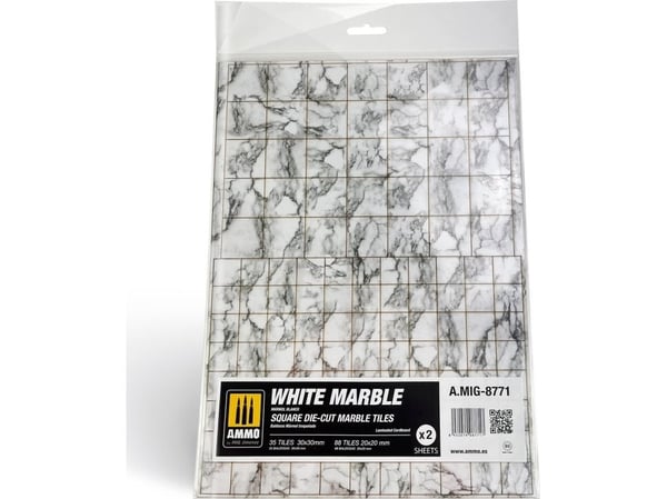 Vallejo Ammo: Hvit marmor - firkantede utskårne marmorelementer (2)