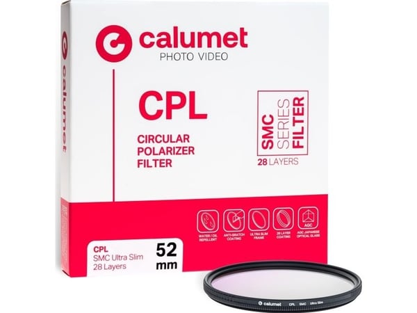 Calumet Calumet Filter CPL SMC 52mm Ultra Slim 28 Layers