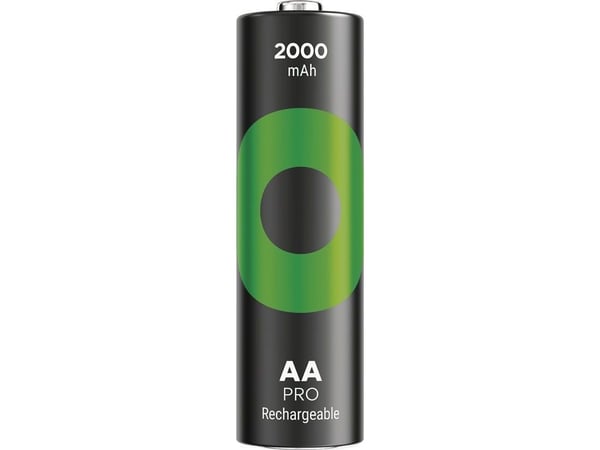 GP Batteries ReCyko Pro B2620V, 2000 mAh, Nikkelmetallhydrid (NiMH), AA, 1,2 V, Sort, Grønn, 6 stykker