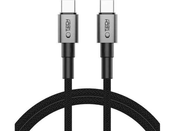 Tech-Protect USB-C til USB-C-kabel 1 m, grå (5906302380770)