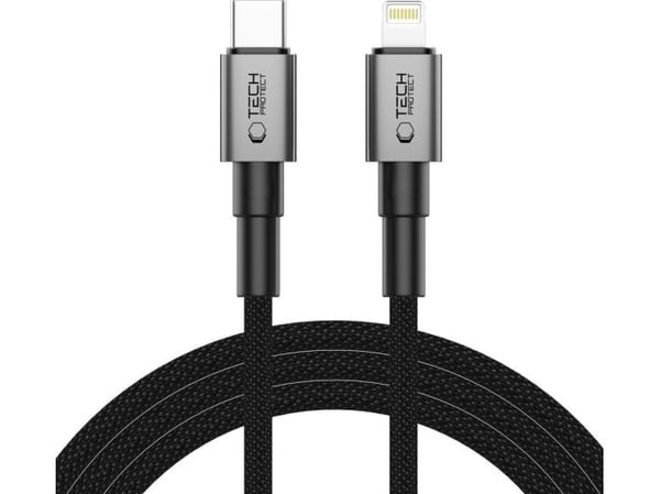 USB-kabel Tech-Protect USB-C - Lightning 2 m grå (5906302380886)