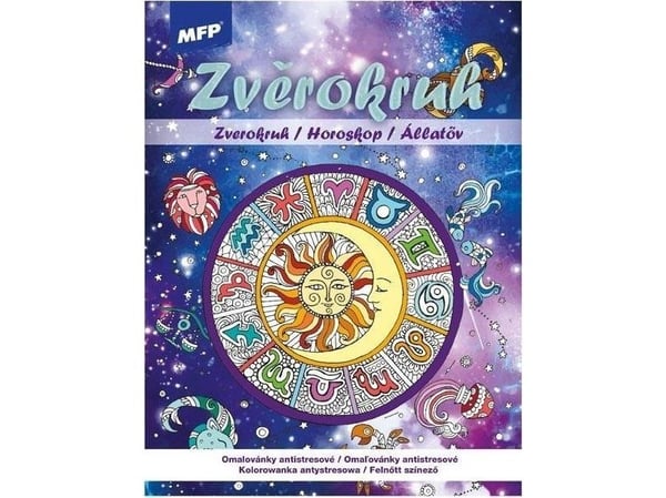 Anti-stress fargebok Horoscope 210x290 mm, 32 sider