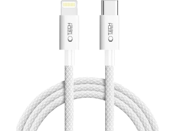 USB-kabel Tech-Protect USB-C - Lightning 2 m grå (5906302380954)
