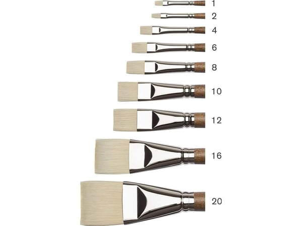 Artists' Oil Synthetic Hog Brush Bright str. 4
