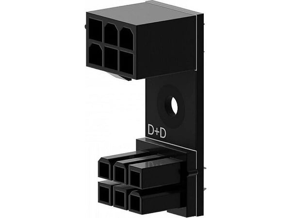 Singularity Computers 6-stifts PCIe 180-graders adapter D+D