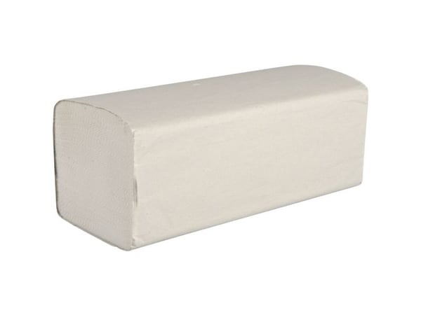 Håndklædeark, ABENA Care-Ness Excellent, 2-lags, V-fold, 21x25cm, 10,5 cm, hvid - (20 stk.)