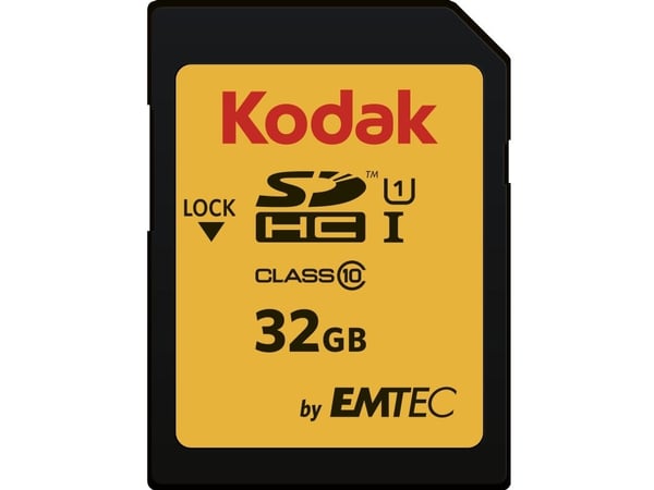 Kodak - Flashminnekort - 32 GB - UHS-I U1 / Class10 - 580x - SDHC UHS-I
