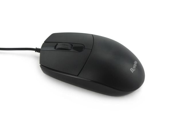 Equip 245117, Molempikätinen, Optinen, USB A-tyyppi, 1200 DPI, musta