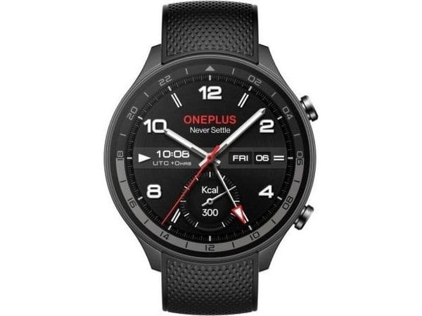 OnePlus Watch 2R - 46 mm - aluminiumslegering - smartklokke med stropp - silikon - håndleddstørrelse: 140-210 mm - display 1.43" - 32 GB - Bluetoot...