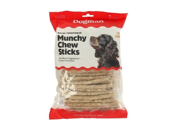 DOGMAN Tyggepinner Munchy upak 100stk 12,5cm