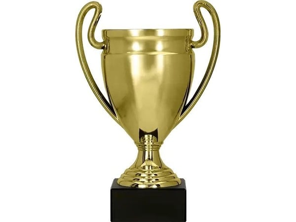 Victoria Sport pokal i plast gull