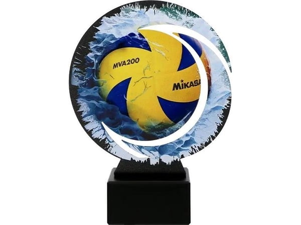 Victoria Sport trofe i metall med marmorbase - Volleyball