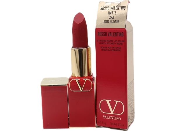 Valentino, Rosso, Matte, Cream Lipstick, 22A, Refillable, 3.5 g