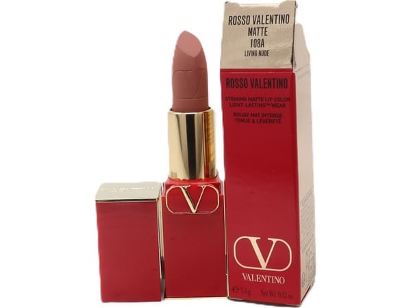 Valentino, Rosso, Matte, Cream Lipstick, 108A, Refillable, 3.5 g
