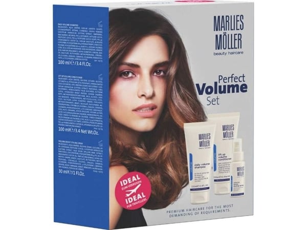 marlies möller Perfect Volume Set: Daily Volume hårsjampo 100 ml + Lift-Up hårbalsam for volum 100 ml + Volume hårspray 30 ml (Unisex)