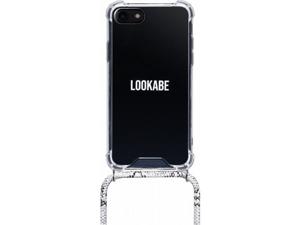 SE | Bakdeksel til mobiltelefon - halskjede - plast - Slangeskinnsfarge - til Apple iPhone 7/8