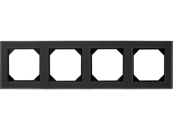 Liregus 4-vägs ram Black Glass