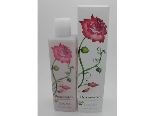 John Richmond x Crabtree & Evelyn Rosewater rense-/shower gel 250 ml til kvinder