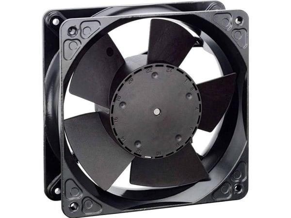 ebm-papst 4114 NH4, Ventilator, 11,9 cm, 6800 rpm, 355 m³/t, Sort