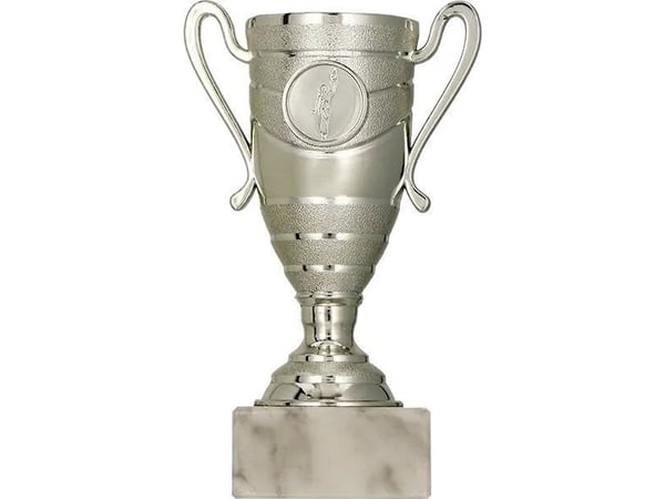 Victoria Sport pokal i plast sølv T-M