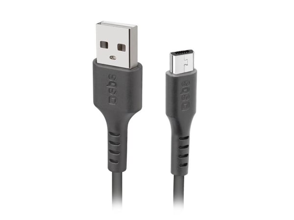 SBS TECABLEMICRO2K 2 m USB A til Micro-USB B hann-hann svart USB-kabel (TEKabelMICRO2K)