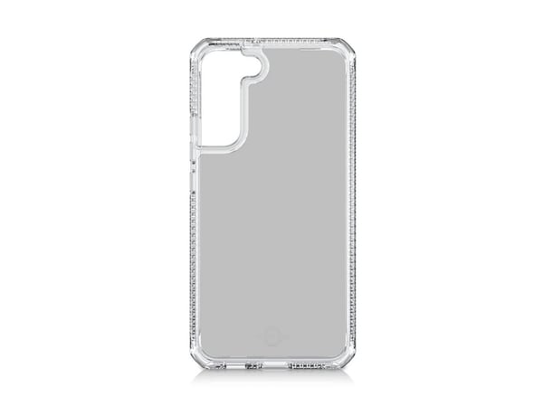 ITSKINS HYBRID // CLEAR - Baksidedeksel for mobiltelefon - polykarbonat, termoplast-polyuretan (TPU) - gjennomsiktig - for Samsung Galaxy S22+
