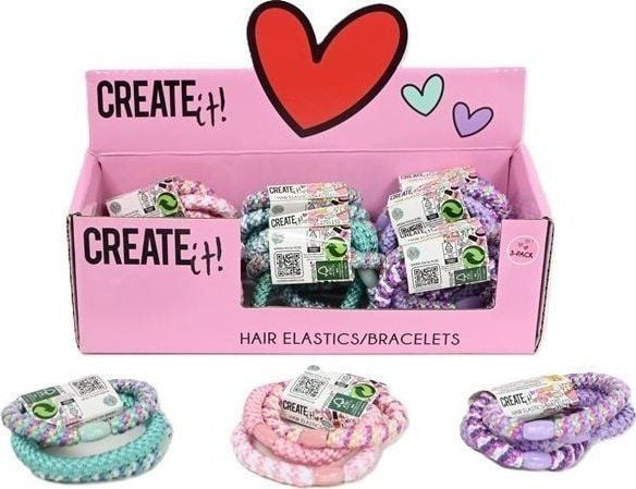 Canenco elastisk bånd 3 stk mix CREATE IT!