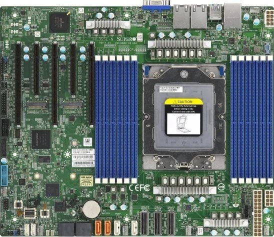Supermicro MBD-H13SSL-N-O, AMD, Socket SP5, AMD EPYC 9004, Socket SP5, DDR5-SDRAM, 3 TB