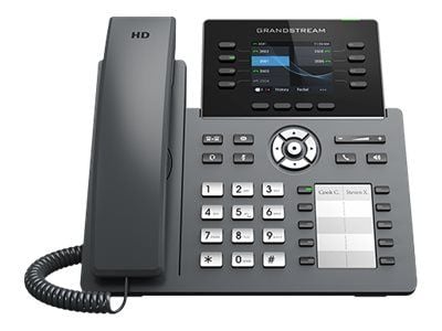 Grandstream GRP2634 - VoIP-telefon - IEEE 802.11a/b/g/n/ac (Wi-Fi) / Bluetooth - 5-veis anropskapasitet - SIP, RTCP, RTP, SRTP - 8 linjer