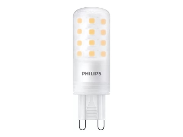 Philips LED - LED - form: G9 - mattslipt finish - G9 - 4 W (ekvivalent 40 W) - klasse E - varmt hvitt lys - 2700 K