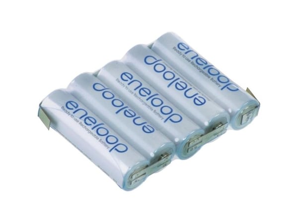 Panasonic BK3-MCCF Batteripakke Celletal: 5 Batteristørrelse: R6 (AA) Z-loddefane NiMH 6 V 1900 mAh