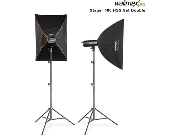 Studio lampa Walimex pro Stager 400 HSS Set Double