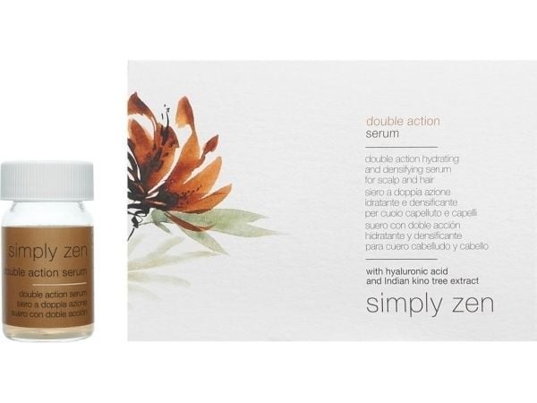 Simply Zen set – Double Action leave-in hodebunnsserum (tetthet & vitalitet) 12 stk á 5 ml (for kvinner)