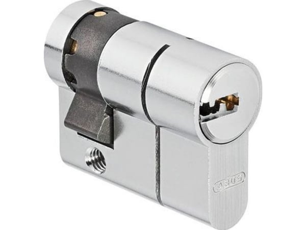 Abus låsesylinder D6 30x10 mm, nickel, 5 nøkler