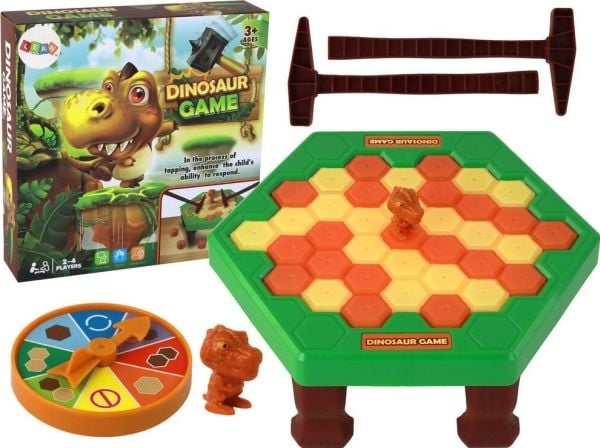 LeanToys dino i problemer spill, slå med hammer