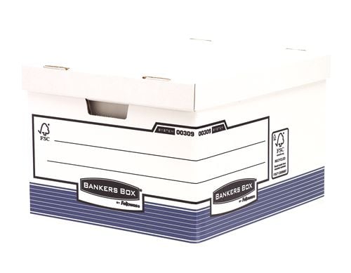 Bankers Box System - Lagerboks - for Folio (216 x 330 mm) - blå