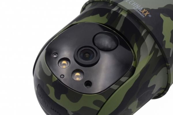 Technaxx 5156, IP-sikkerhetskamera, Utendørs, Koblet med ledninger (ikke trådløs), Vegg, Sort, Grønn, Kuppel