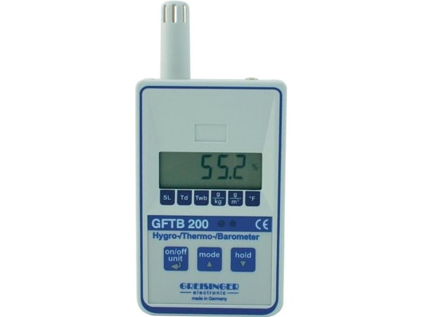 Greisinger GFTB 200 luftfuktighetsmåler (hygrometer) 0–100 % RF, duggpunkt-/muggvisning
