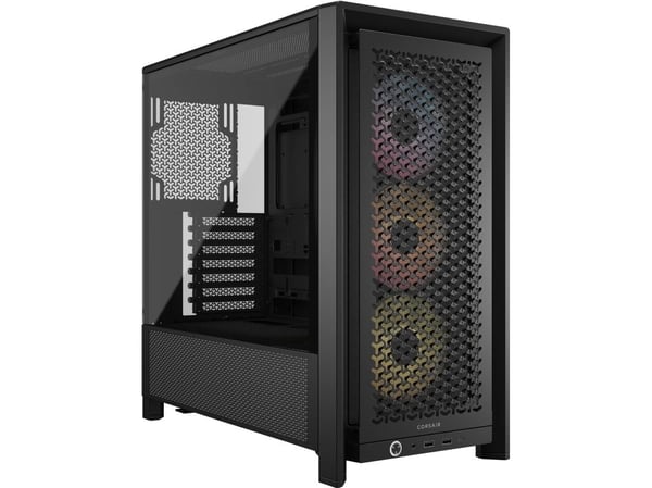CORSAIR FRAME 4000D RS ARGB - Midi-tårn gaming - utvidet ATX (E-ATX) - sidepanel med vindu (herdet glass) - ingen strømforsyning (ATX) - svart - US...