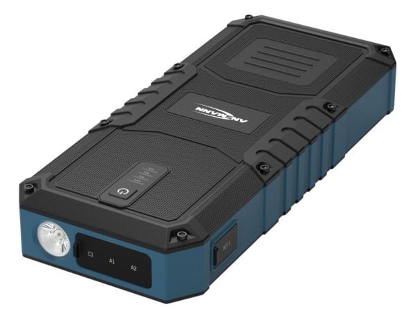 Ansmann Jump Starter 16.0, 2500 A, Sort, Blå, 2500 A, Lithium Polymer (LiPo), 4 Ah, 59,2 Wh