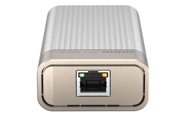 QNAP USB 4 Type-C - 1 x 10GBASE-T verkkomoduuli, langallinen, USB Type-C, Ethernet, 10000 Mbps, hopea
