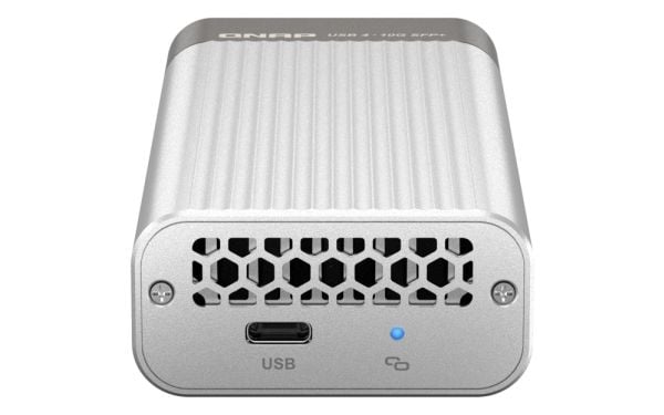 QNAP USB 4 Type-C - 1 x 10GbE SFP+Network A, langallinen, USB Type-C, Ethernet, 10000 Mbit/s, hopea