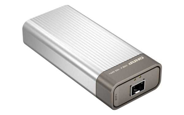 QNAP USB 4 Type-C - 1 x 10GbE SFP+Network A, langallinen, USB Type-C, Ethernet, 10000 Mbit/s, hopea