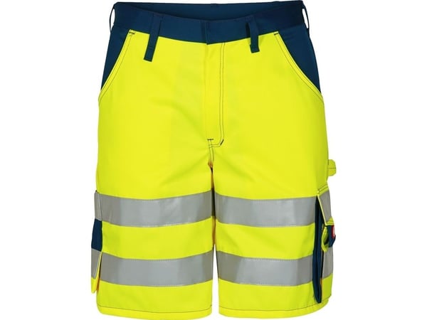 F.ENGEL Arbejdsshorts - Str. 80 - Model: 6501-770 - Farve: Gul/Marine - 20471 Safety