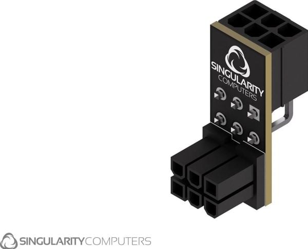 Singularity Computers Triton Singularity Shift-hovedkort 6-pinners PCIE 90 graders adapter