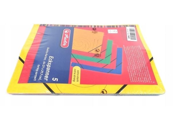 Herlitz 10902872, Sininen, Vihreä, Oranssi, Punainen, Keltainen, Kartonki, A4, 5 kpl