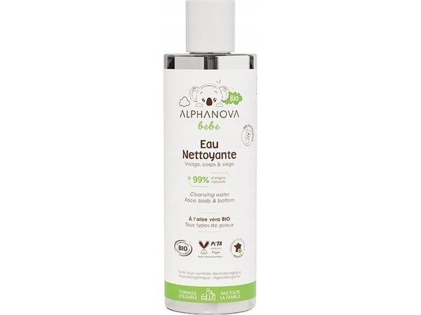 Alphanova Bebe Bio* micellært vann til vask 200 ml